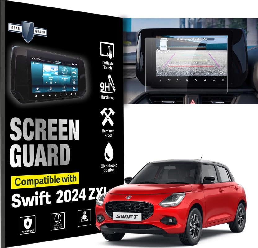 Gear Guard Screen Protector For Maruti Suzuki Swift 2024 ZXi+ Car 9 inch Infotainment System Protection Film [ NOT A TEMPERED GLASS] - Clear (B0D7MMDR6J) Amazon Price History, Amazon Price Tracker