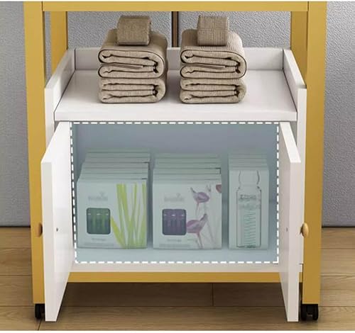 Miniatura 5 de Gabinete de almacenamiento para estaciones de peluquería con ruedas, multiusos, soporte para carrito de salón de belleza, equipo de estilista para
