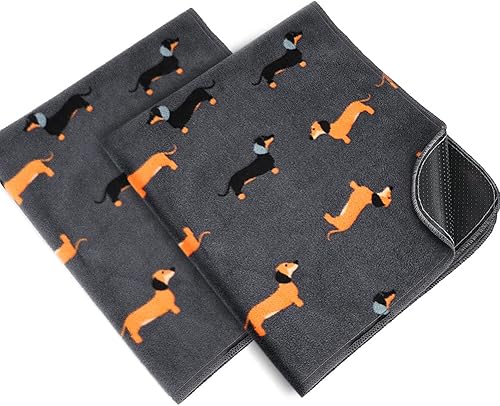 ULIGOTA Almohadillas lavables para orina para perros, paquete de 2, almohadillas reutilizables de 36 x 32 pulgadas, almohadillas absorbentes