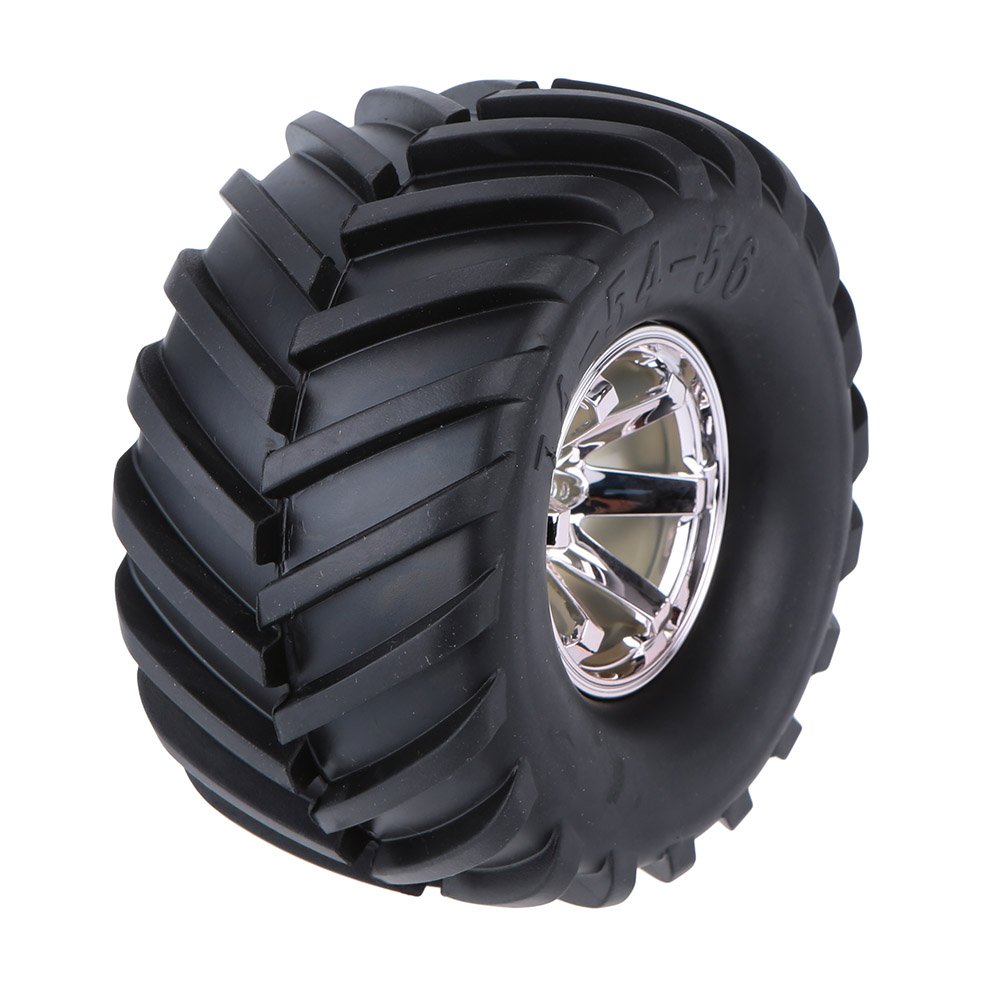 Pneumatici per Camion Fuoristrada 1/10 Pneumatici per Truck Ruote Auto RC 4 Pezzi 134 Mm Gomma Resistente All'usura Resistente Allo Schiacciamento 12 Mm Esagonale con