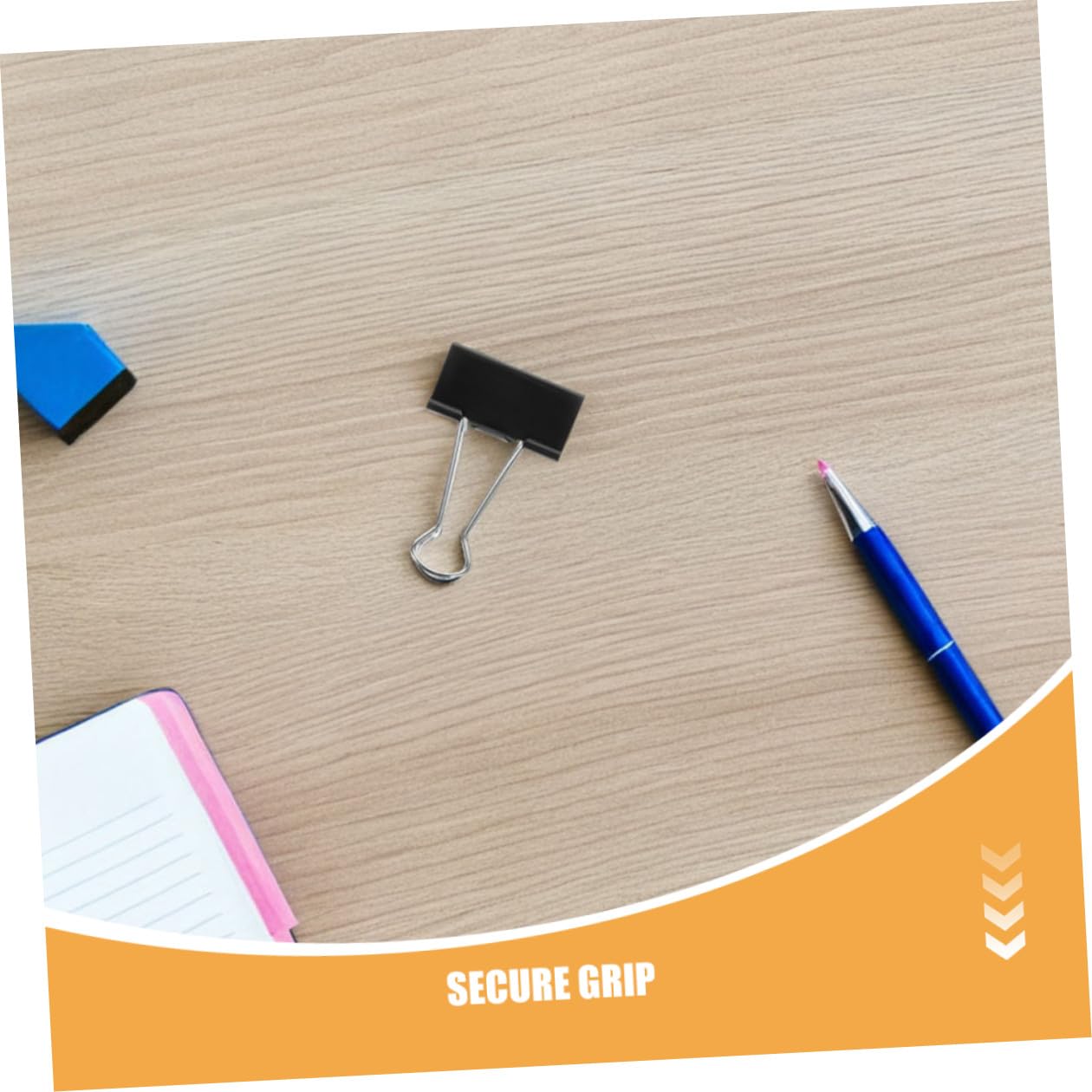 SHINEOFI 60 piezas Clips Metálicos de Oficina Negros Resistentes para Organizar Escolares y Empresariales
