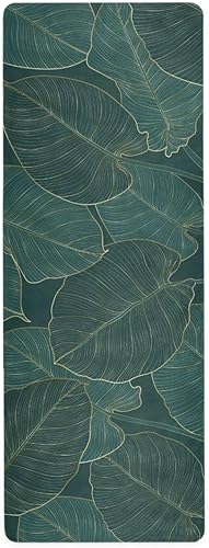 Vintage Mandalas Hojas Yoga Mat Antideslizante Grueso Niños Banana Palm Eco Friendly Goma Entrenamiento Plegable Yoga Mat Mujeres Ejercicio A003