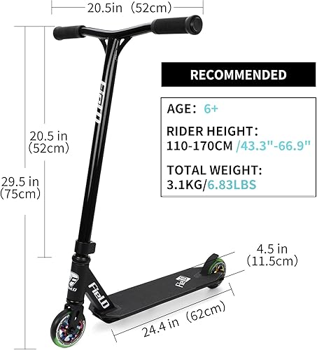 Miniatura 7 de Freestyle Trick Scooter  Patinete profesional para principiantes, niños mayores de 6 años, adolescentes y adultos  Patinete duradero para patinaje y