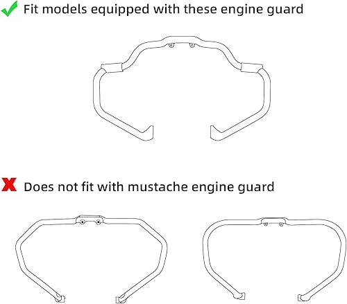 Miniatura 2 de XFMT Kits de carenado de pierna ventilada inferior para Indian Chieftain 2014-2020 Dark Horse 2016-2020, negro