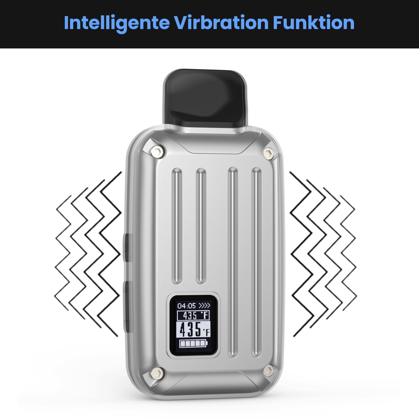 Vaporizer Kräuter | MEDGRAM Präzise Temperatureinstellung 93-220℃ | LCD Display | Magnetisches Slide-In-Mundstück | Einfache Reinigung
