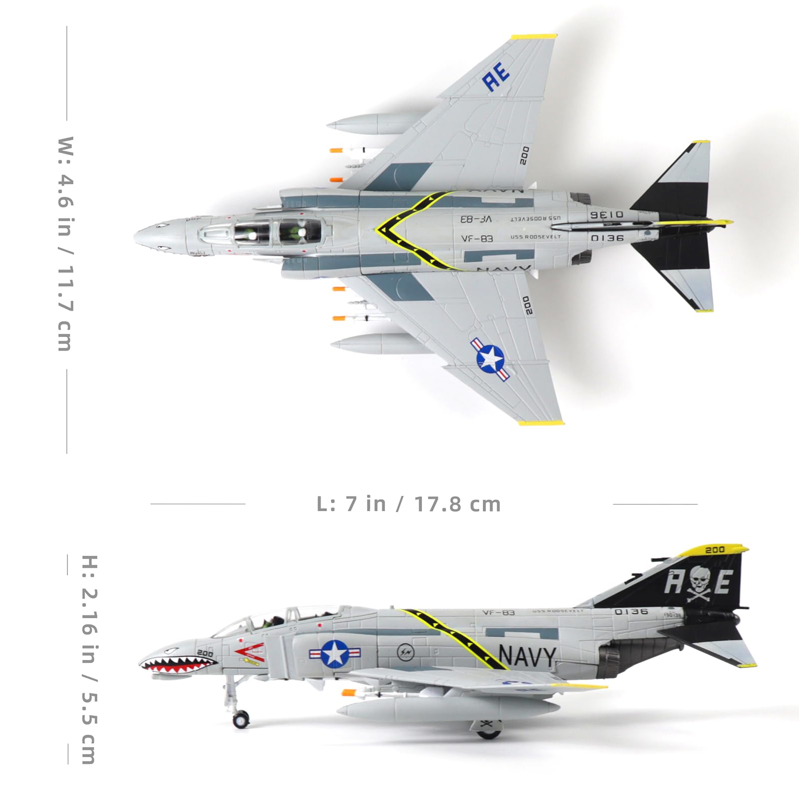 F4ファントム 1/80 モデル プラッツ、プラモデル「F-4 ファントム」3種の再生産を決定