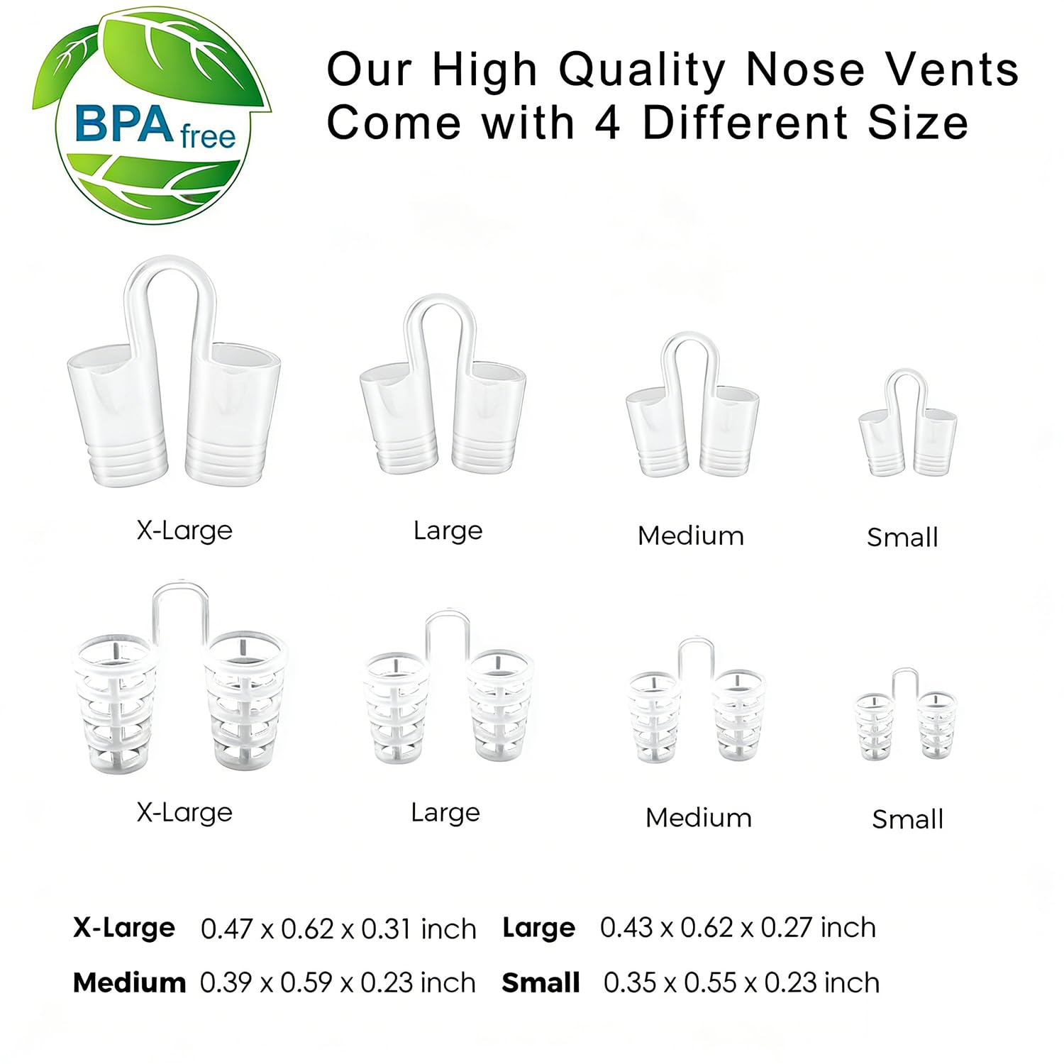Dilatador Nasal Silicona, 8 Piezas Dispositivos Antironquidos, Antironquidos para Dormir, Dilatador Nasal Dispositivos Antironquidos Cómodo & Reutilizable, Mejorar el Sueño