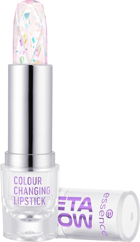 essence META GLOW Color Changing Lipstick, 1 unit - Made in Italy, Semi-transparent
