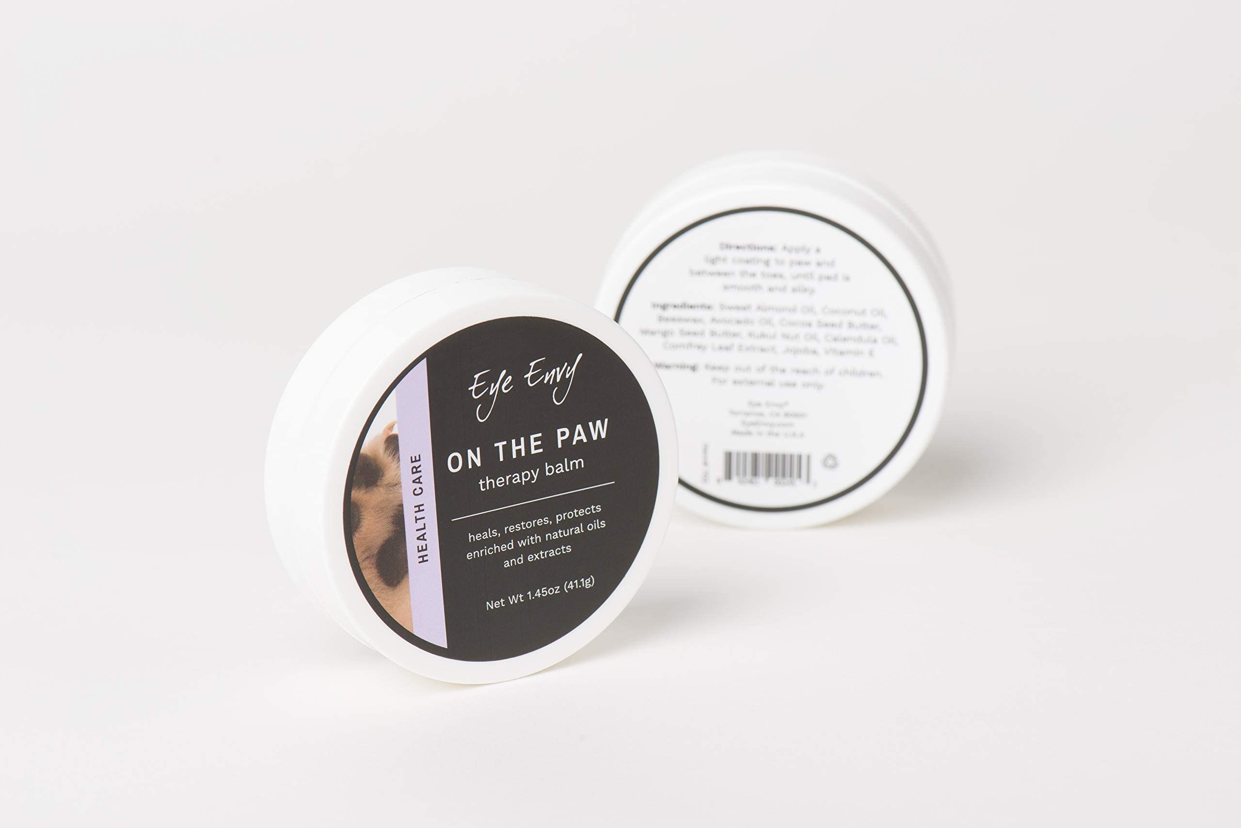 Eye Envy On The Paw Therapy Balm - Productos 100% Naturales para Perros, nutre y Cura Las Patas agrietadas, Protege contra el Calor, la Sal, la Nieve, 1.45 oz