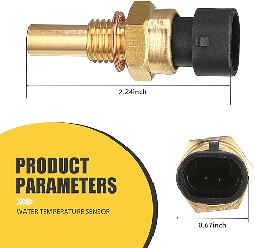 Miniatura 2 de Pack-1 Sensor de temperatura del agua del automóvil, piezas de repuesto 15404280 12191170 60811520 12608814, accesorios de sensor de temperatura ECT