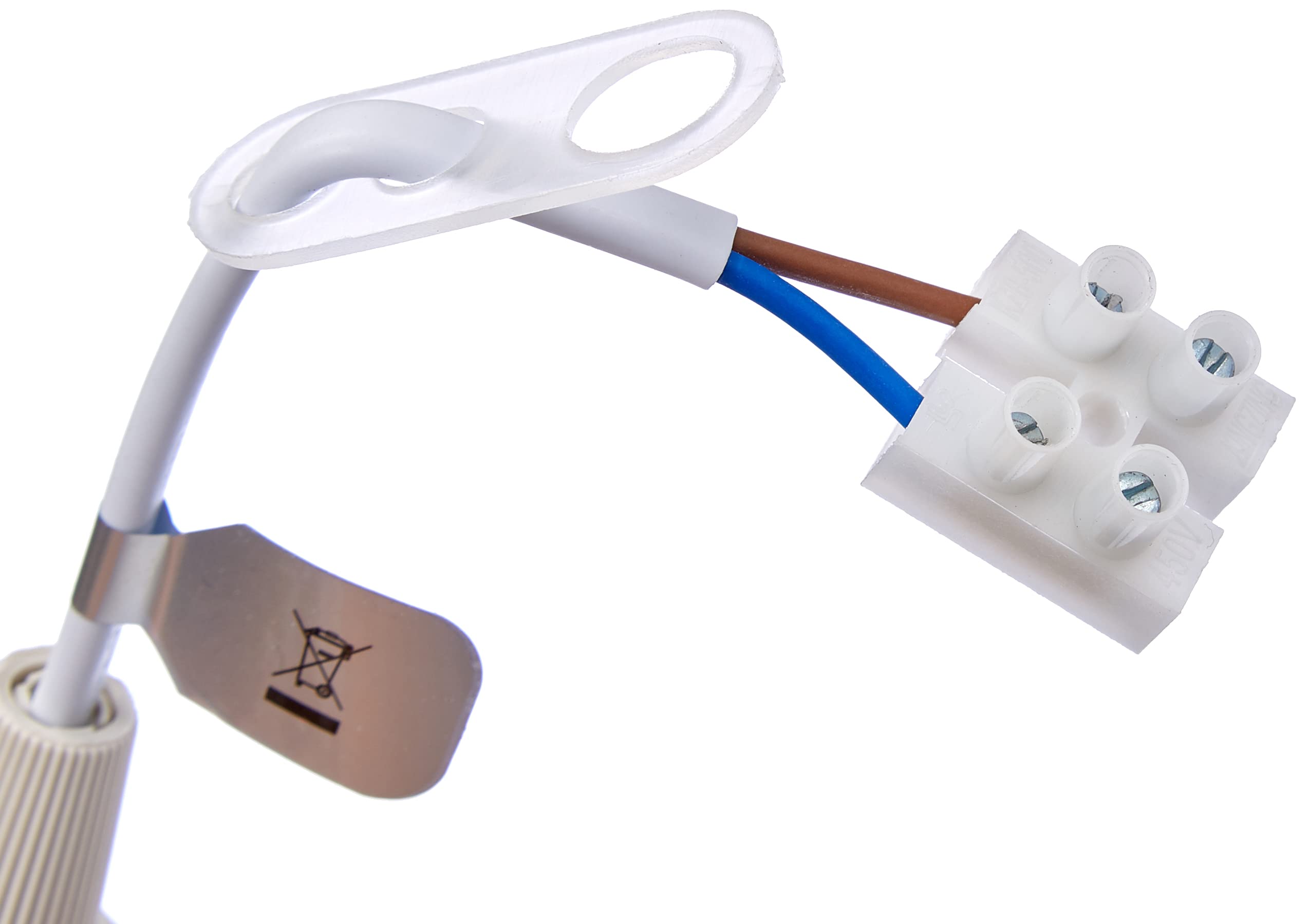 Kopp 214601044 portalampada attacco E27, Set da pezzi, bianco, 3 pezzi