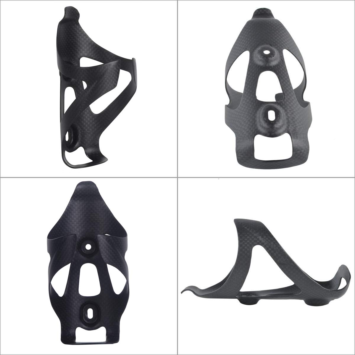 KABON Portabottiglie d'acqua per bicicletta, leggero 3 K, in fibra di carbonio, per bici da strada, MTB, accessori per ciclismo, confezione da 2