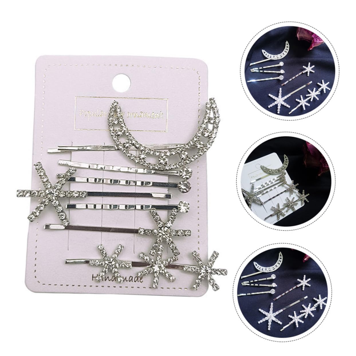 minkissy 21pezzi Fermagli Per Forma Di Stella e Accessorio Decorativo Hollowed Per Donne e Ragazze