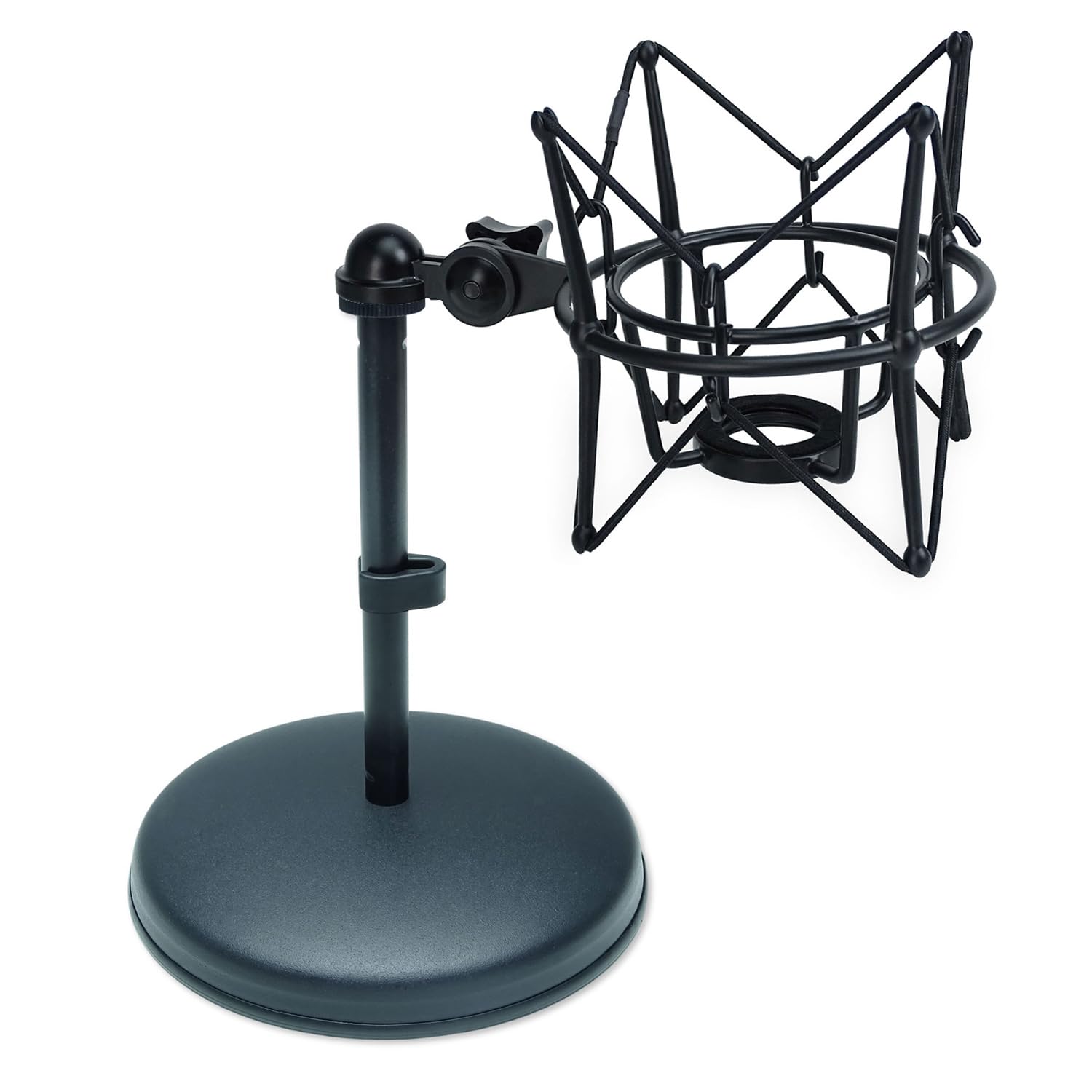 keepdrum MS032 Tischstativ mit MS090B Multi-Mikrofonspinne Schwarz