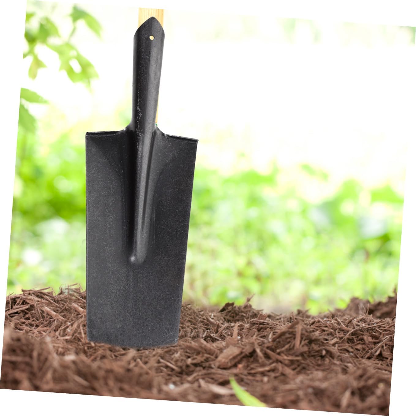 FOMIYES Heavy Duty Manganese Steel Garden Spade Shovel with Narrow Tip for Planting and Digging, Thickened Soil Hand Tool for Gardening and Tree Transplanting