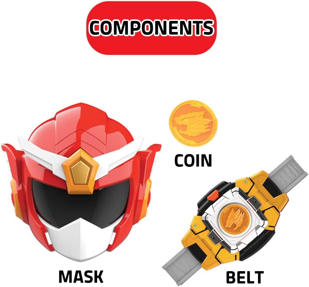Géneric Animaltron Deluxe Transforming Robot Sammy Mask Belt Coin Set Sammy Sammi Mask figuer