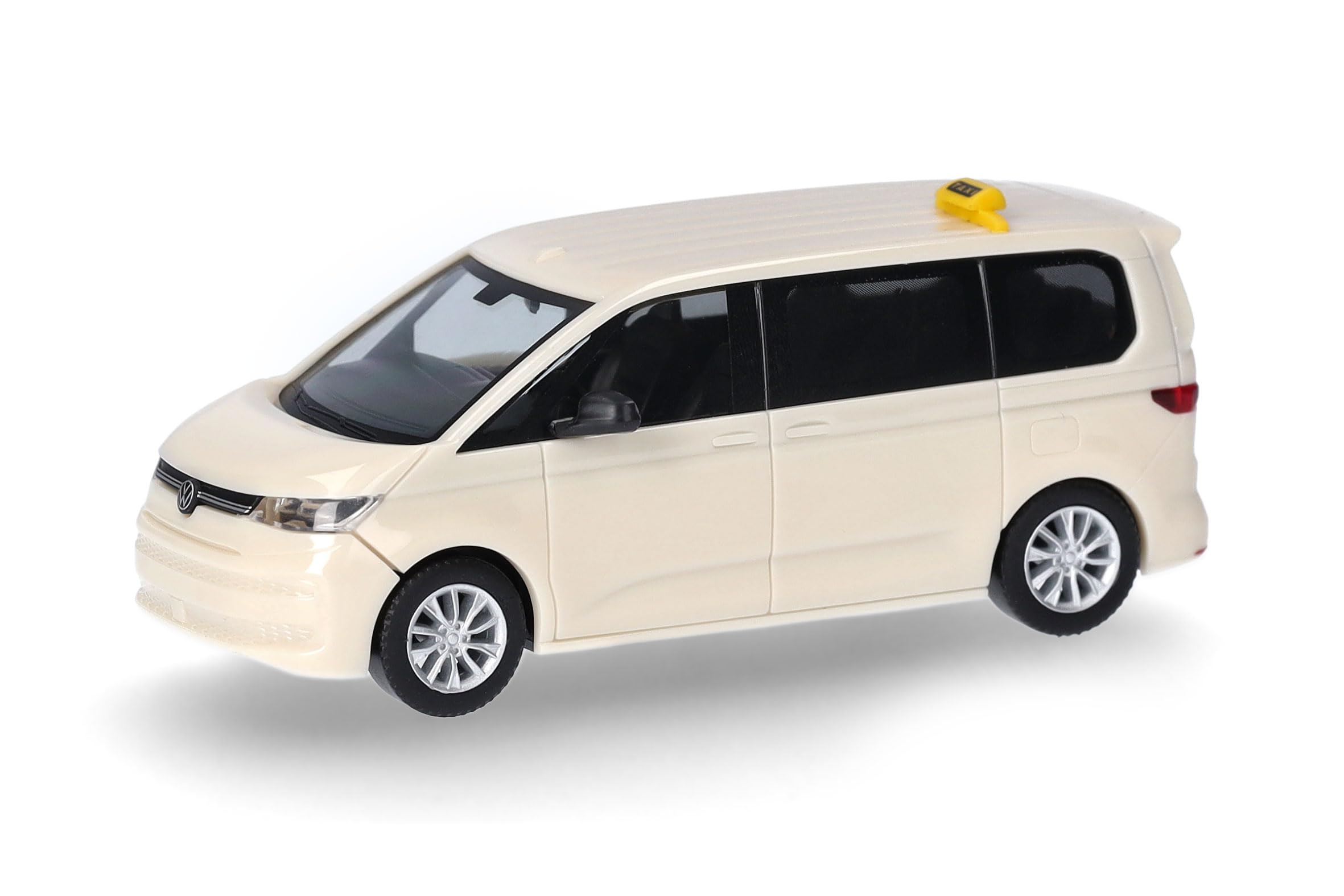Herpa car model VW Multivan "Taxi", on a scale of 1:87, plastic miniature, made in Germany, model building, collectors edition