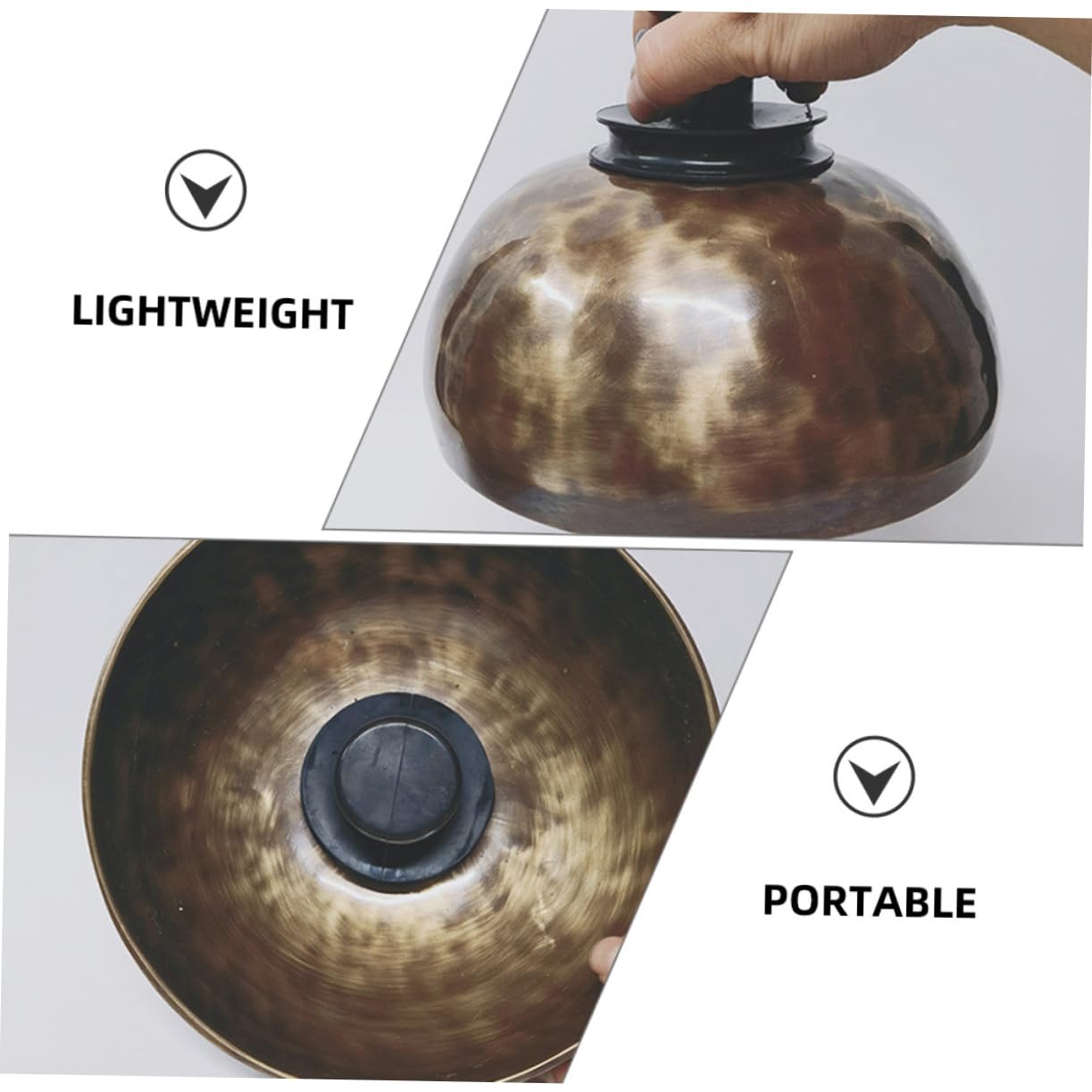 TOYANDONA Sound Bowl Suction Cups with Strong Rubber Handles for Tibetan Singing Bowls Meditation Bowls Easy to Attach and Stable Sound Performance 2 Pieces - Image 3