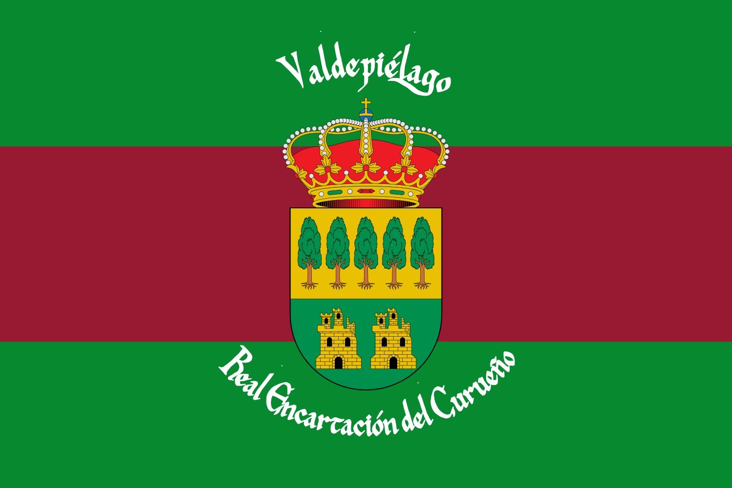 Drapeau Valdepiélago León grand format suspendre pavillon régional