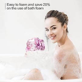 Fishent Bath Sponge Shower Loofahs 60g, 3 Pack Soft Net Body Scrubber, Durable Mesh Shower Pouf Bath Loofah Sponge Body Wash Puff for Women and Men