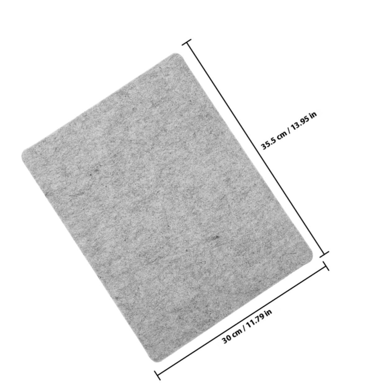 TOYANDONA Tappetino da Stiro in Feltro di Lana Naturale Riutilizzabile e Versatile per Piccoli Spazi e Forniture per Stiratura, Resistente al Calore e Assorbente 30x35,5 Cm