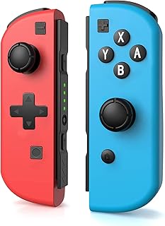 Replacement Joy Cons for Nintendo Switch, Upgraded Version Support Switch Sports, L/R Wireless Controllers Compatible with Nintendo Switch, Wake-up/Screenshot Function