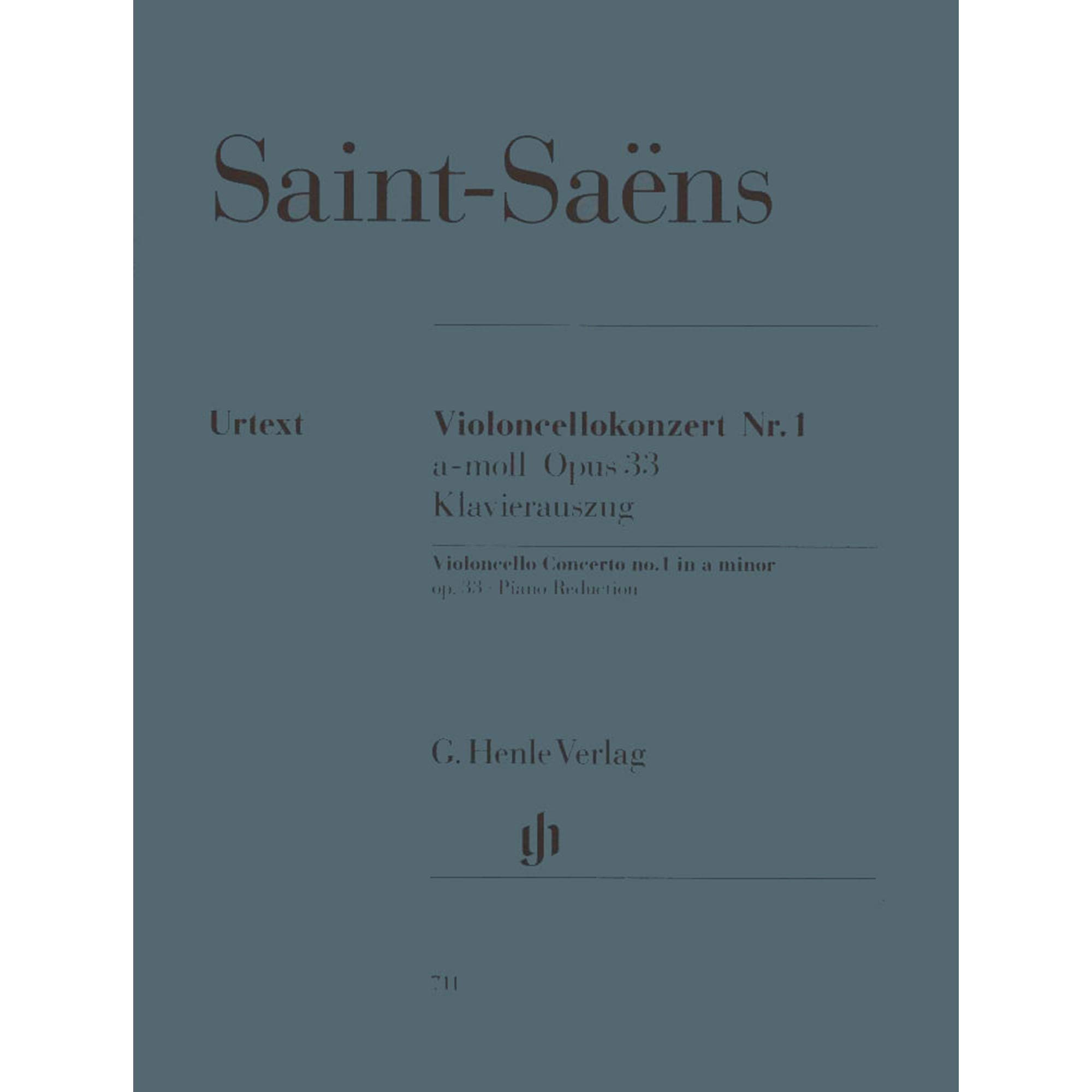 Concerto for Violoncello and Orchestra No. 1 a minor op. 33 - cello and orchestra - piano reduction with solo part - (HN 711)