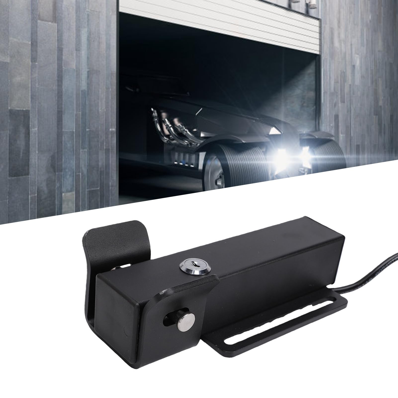 Luocute Serratura Elettrica per Porta, Chiusura Elettromagnetica 12V/24V | Compatibile con Cancelli Scorrevoli, 5A Stabili, da -20°C a 60°C, Sblocco in 1s, Struttura Solida da 2,5 Kg
