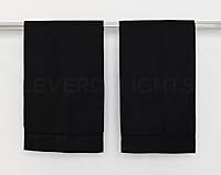 Vista 4 de CleverDelights Toallas de mano con dobladillo de lino negro, paquete de 6, 14 x 22 pulgadas, toalla para los dedos