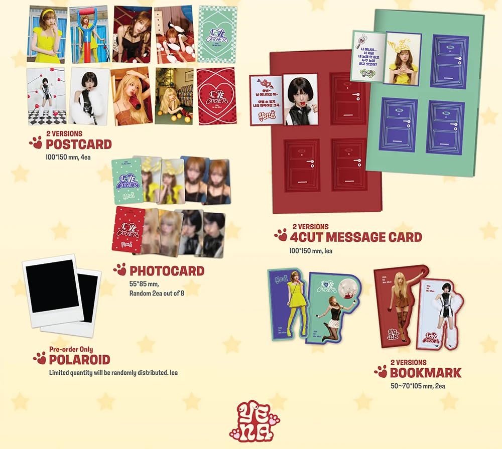 YENA アルバム 13枚セット Amazon.com: YENA LOVE CATCHER 5th Mini Album [CUPID Ver