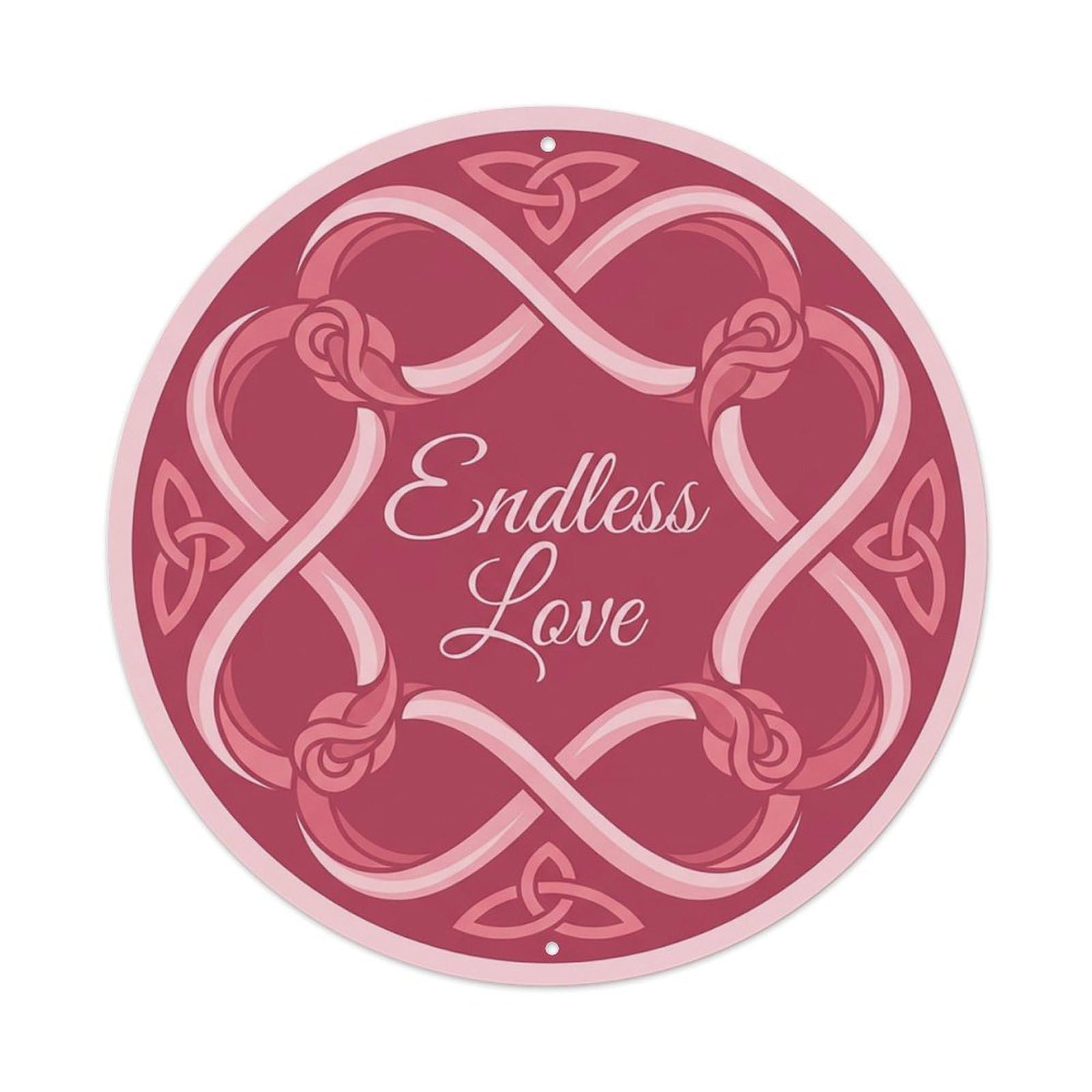 Romantic She Shed Floral Endless Love Metal Tin Sign