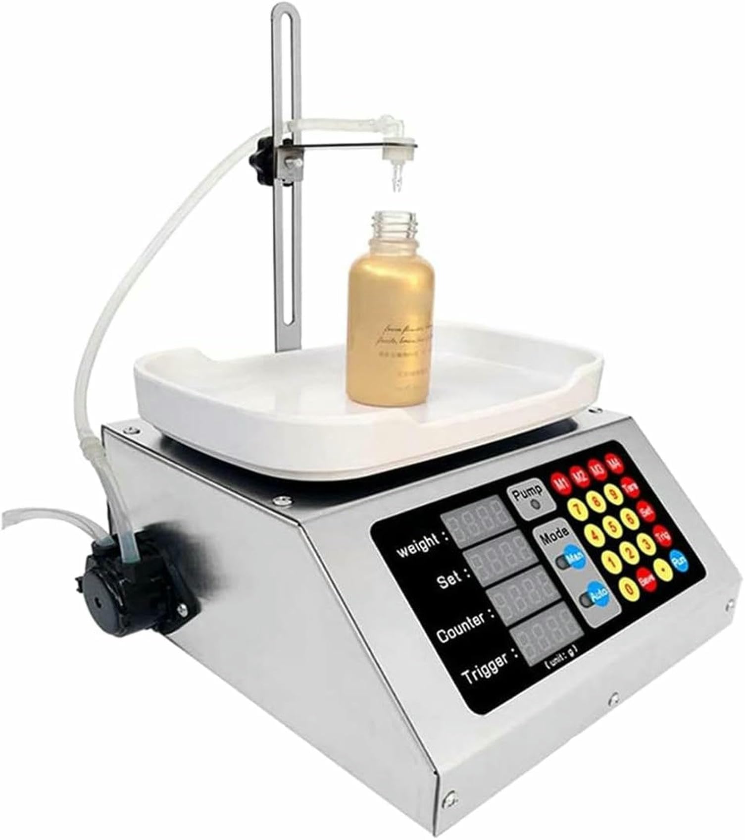 Máquina De Llenado De Líquidos, Máquina De Llenado Automático De Fluidos De 0 A 90 Ml, Máquina De Llenado De Fluidos con Control De Llenado De Botellas Digitales con