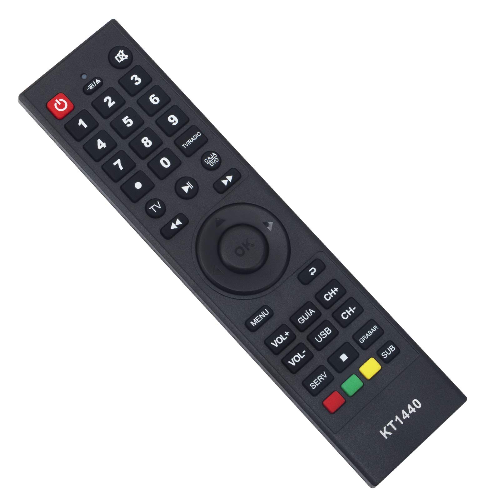 WINFLIKE KT1440 Remote Control Replacement fit for Haier Panda ATEC DTV Gelec Soyea TV Remote Controller