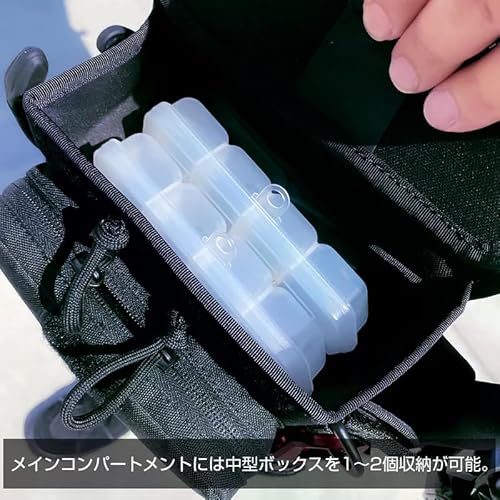 ドレス(DRESS) タクティカル レッグバッグ エアボーン BK 釣り バッグ リュック ライトゲーム ランガン アジング 多機能 初心者 フィッシングツール 10枚目