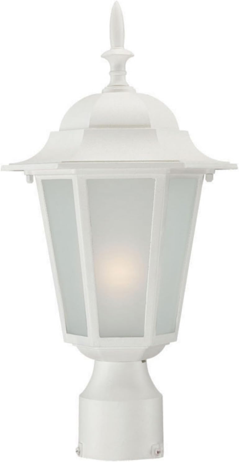 Acclaim 6117BK Camelot Collection 1-Light Post Mount Outdoor Light Fixture, Matte Black