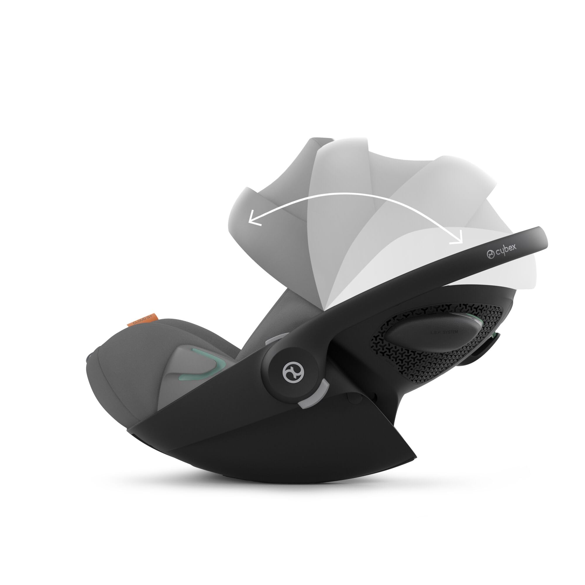 CYBEX Gold Coque Cloud G i-Size Plus, Coussin Réducteur pour Nouveau-né inclus, De la naissance à environ 24 mois, Max. 13 kg, Lava Grey