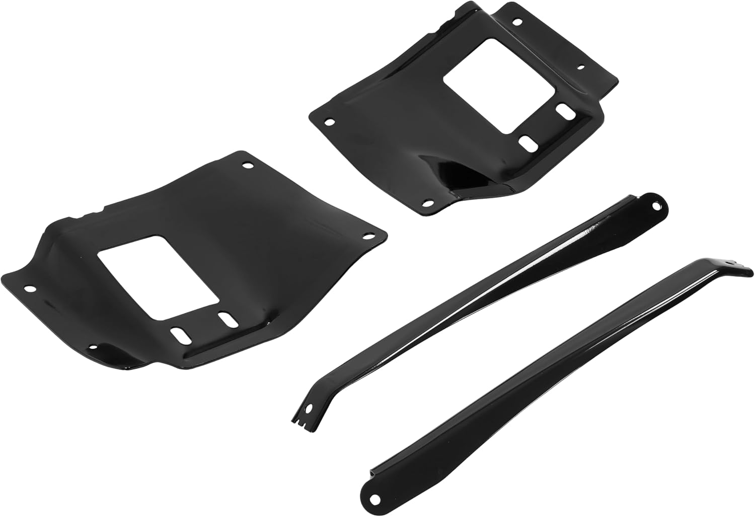 ALMULOO Front Bumper Brackets Compatible with 2005-2007 Ford F-250 F-350 F-450 F-550 Super Duty/Ford Excursion FO1067163 FO1066163 FO1067164 FO1066164 5C3Z17B984AA 5C3Z17B985AA 5C3Z17754AA