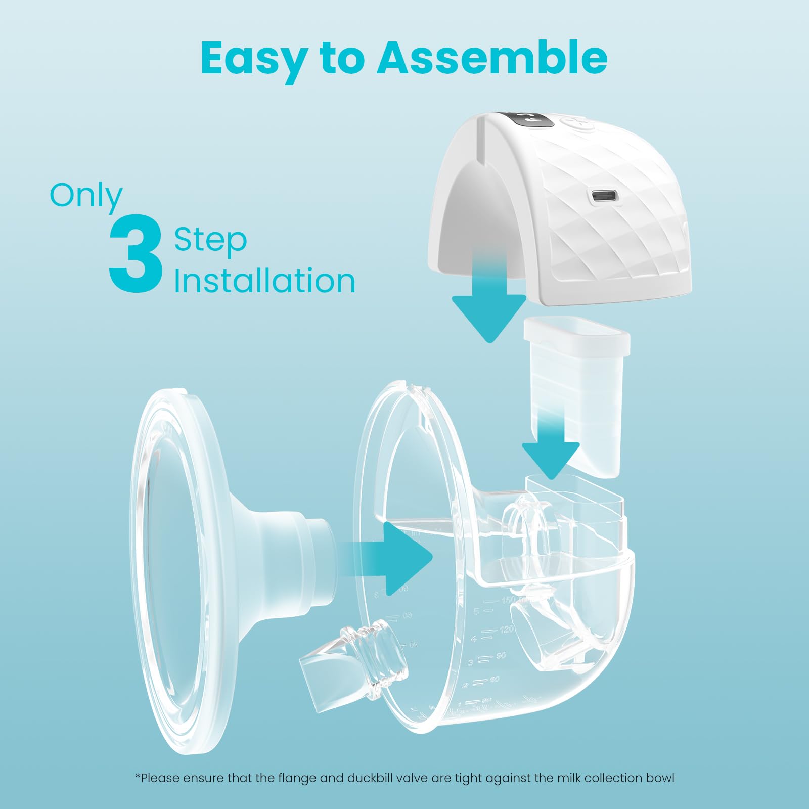 Paruu P10 Sacaleches Electricos Manos Libres, 4 Modos y 9 Niveles de Succión con 19/21/24/28 mm y 338 mmHg de Potencia, Extractor de Leche Portátil, Pantalla Inteligente (2, Blanco)
