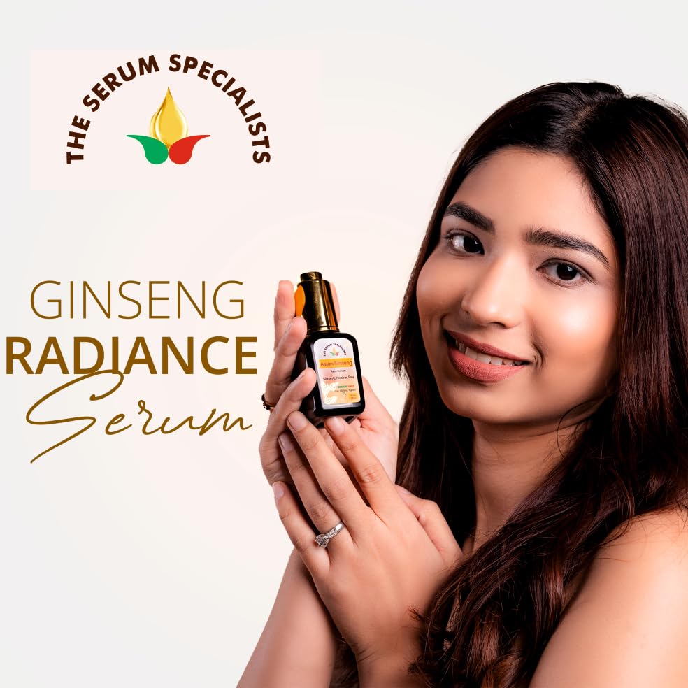 Image of Asian Ginseng Face Serum - Energizes & Revitalizes Skin | Infused with Asian Ginseng Extract | Boosts Circulation & Restores Vitality | All Skin Types - 30ml