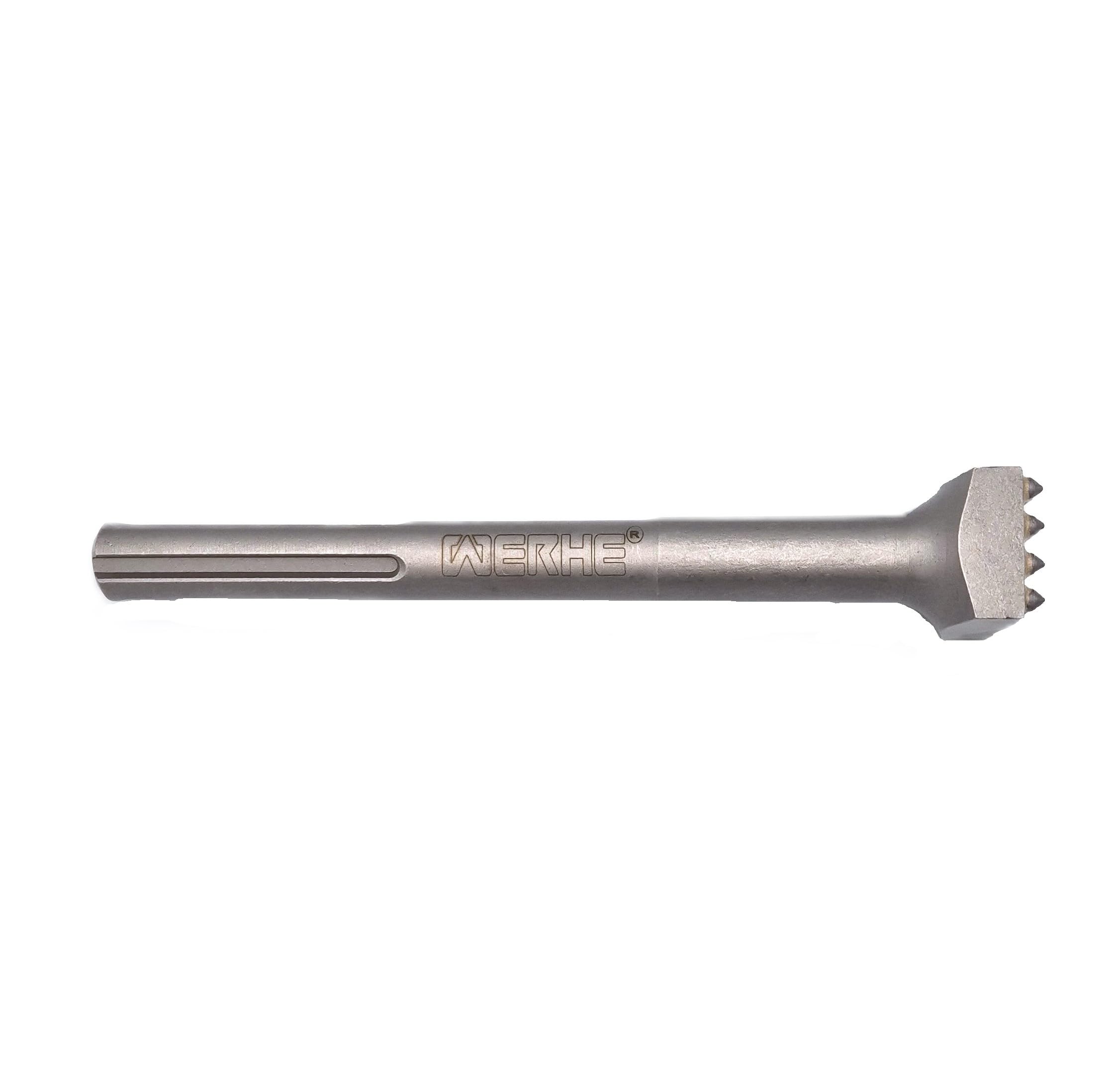 Scalpello a punte WERHE SDS MAX 16 denti, 200 mm – Per la lavorazione di calcestruzzo e pietra