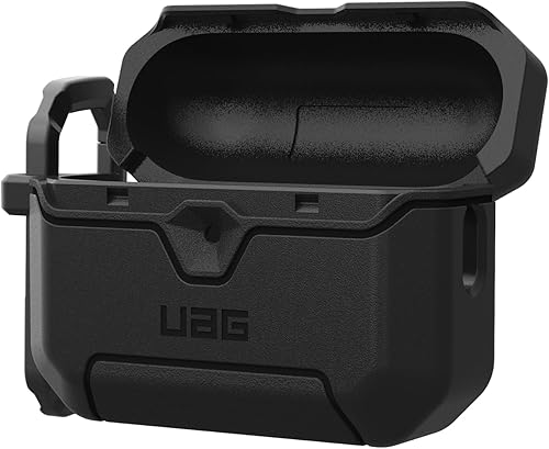 Miniatura 8 de URBAN ARMOR GEAR UAG - Funda diseñada para AirPods Pro de 3ª generación, resistente funda protectora de grado militar a prueba de caídas con clip de
