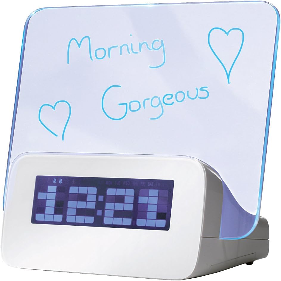 AddLiving Scribble Memo Board Alarm Clock