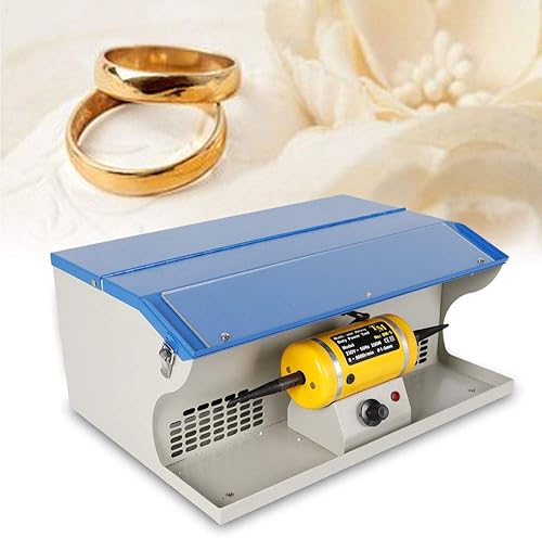 Máquina pulidora de pulido KPfaster 200W Colector de polvo Pulidor de joyas Máquina de motor de pulido de mesa