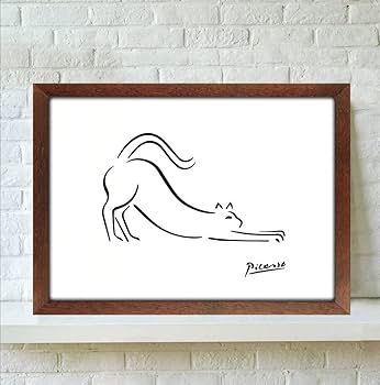 ピカソ風　絵 楽天市場】猫アート 近代絵画風 AIアート ポストカード 絵はがき