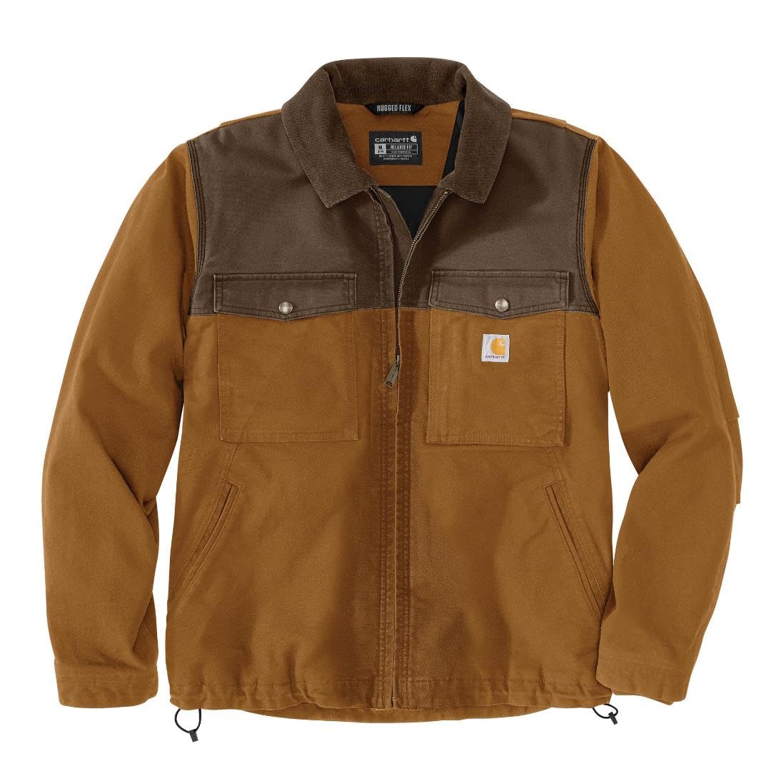Carhartt M?ski 106432 Montana Rugged Flex® Duck Relaxed Fit Insulated J - X-Large Regular - Carhartt Brown/Coffee, Carhartt Br?zowy/kawowy, XL