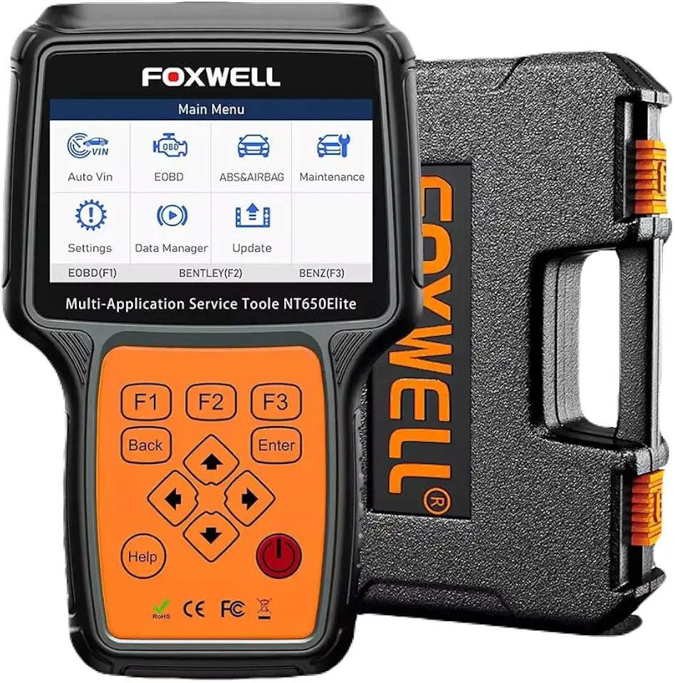 Scanner Automotivo Foxwell Nt650 Elite Profissional OBD2 Bidirecional, com ABS, SRS, 26 Funções de Reset No Brasil