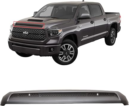 Front Grille for Toyota Tundra 2014-2020 2021 Upper Grille Front Grill Matte Black Unpainted ABS Replacement 76180-0C030