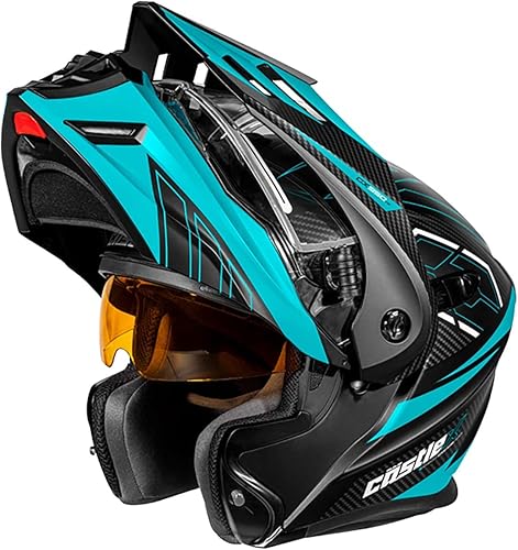 Miniatura 38 de Castle X CX950 V2 - Casco eléctrico modular para nieve (negro mate, grande) Negro mate,Brillo Rosa Glo/Negro,Matte Black/Charcoal,Negro mate/alta