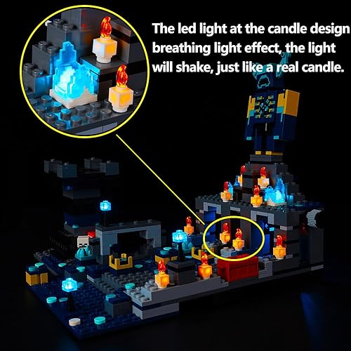 Miniatura 10 de Kyglaring Kit de iluminación LED para Lego Minecraft The Abandoned Mine 21166 juego de construcción (sin modelo)  Juego de luces compatible con