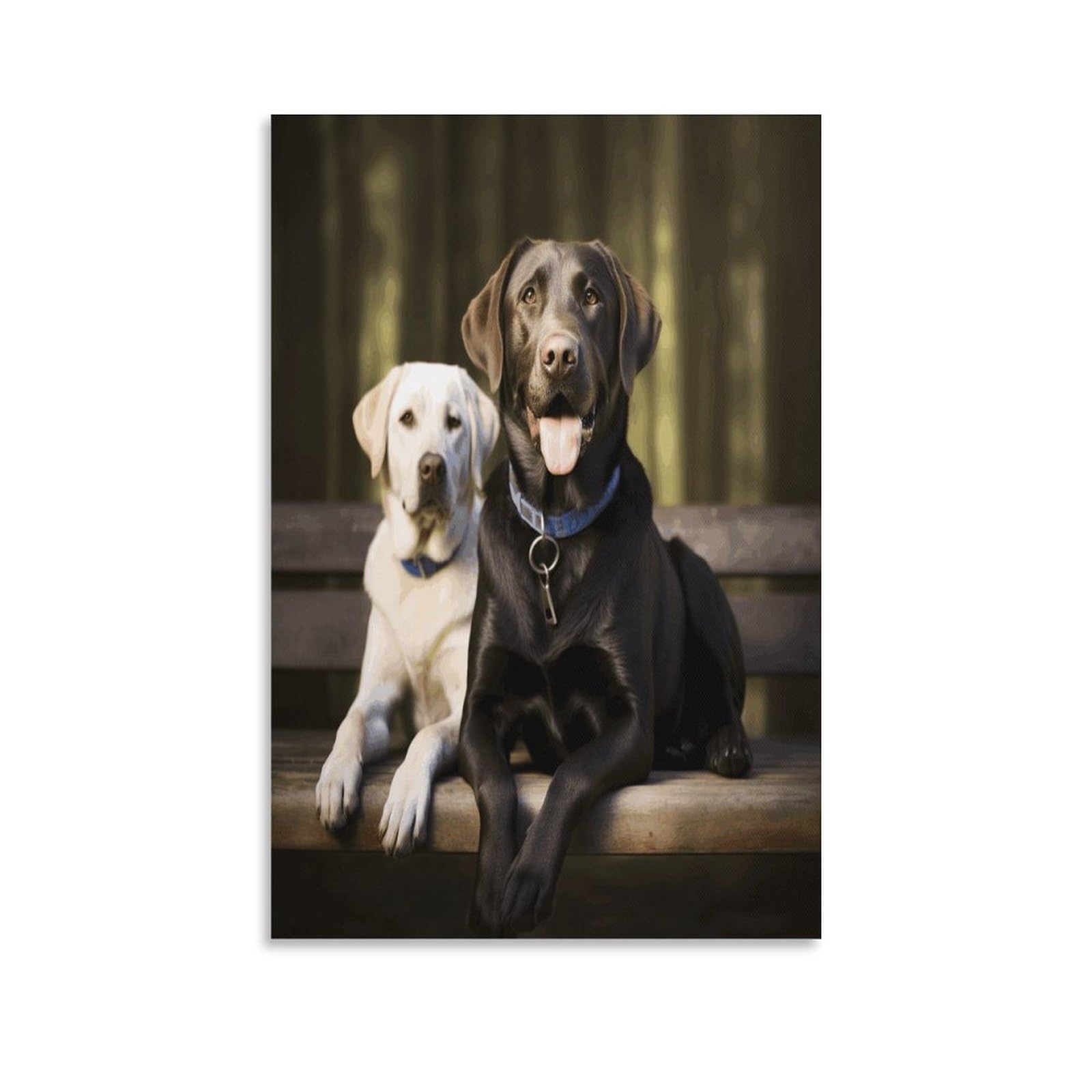 VstaDank Labrador Canvas Wall Art on Canvas Prints Artwork Exquisite Decor Artwork Hang Wall Picture Hangable Decor Painting Picture Printed Poster Art for Home Decor 20x30inch(50x75cm)